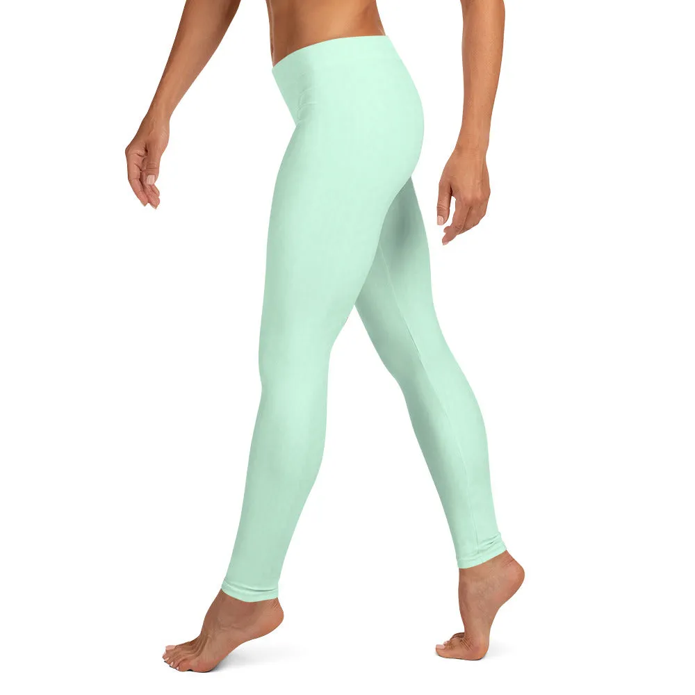 Mint Green Low Waist Leggings