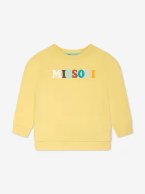 Missoni Boys Logo Sweatshirt in Yellow