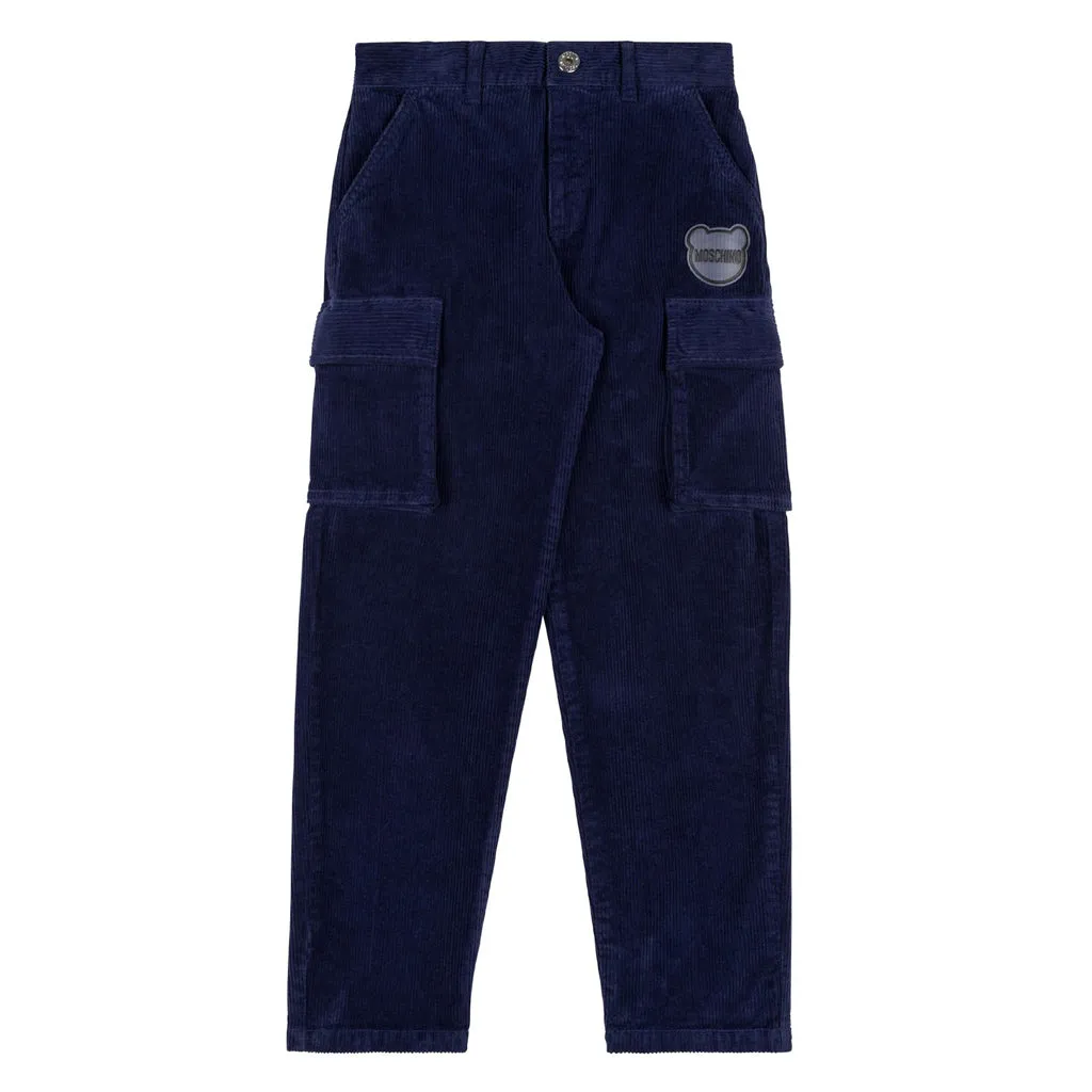 Moschino Kids Logo Cargo Jeans