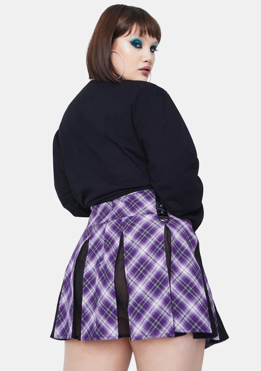 My Intuition On Point Plaid Mini Skirt