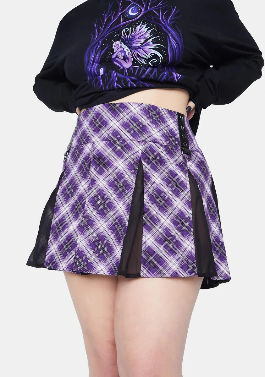 My Intuition On Point Plaid Mini Skirt