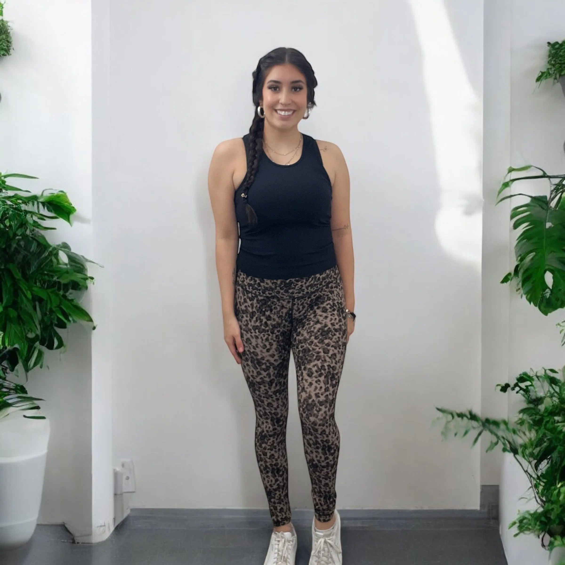 Nancy Ribbed Cheetah Leggings