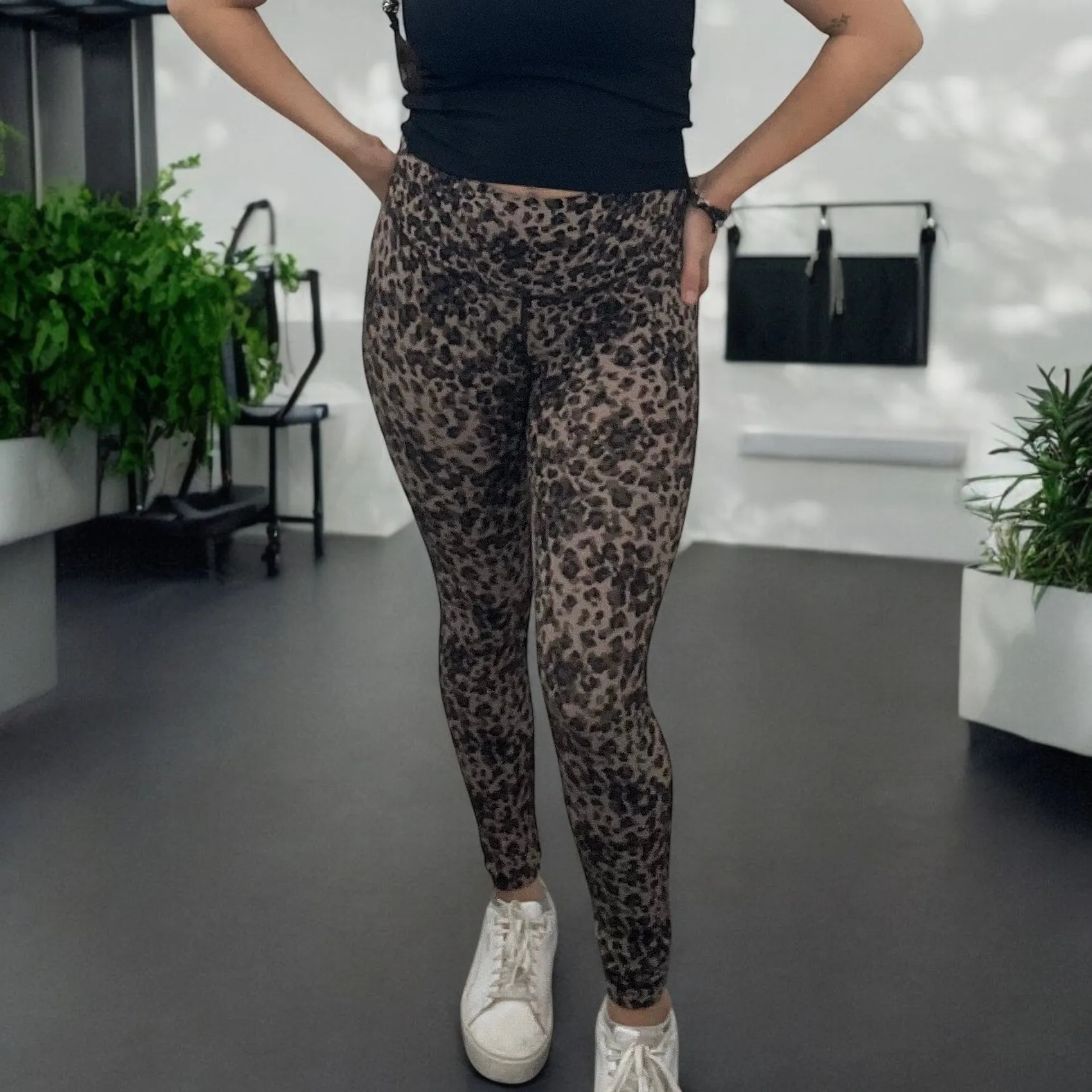 Nancy Ribbed Cheetah Leggings
