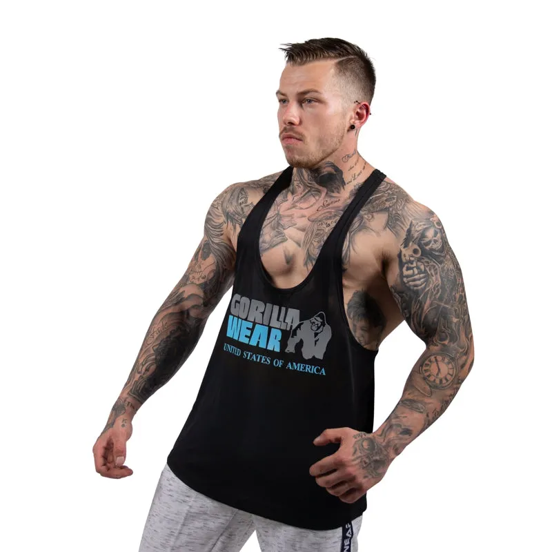Nashville Tank Top -Black/Light Blue