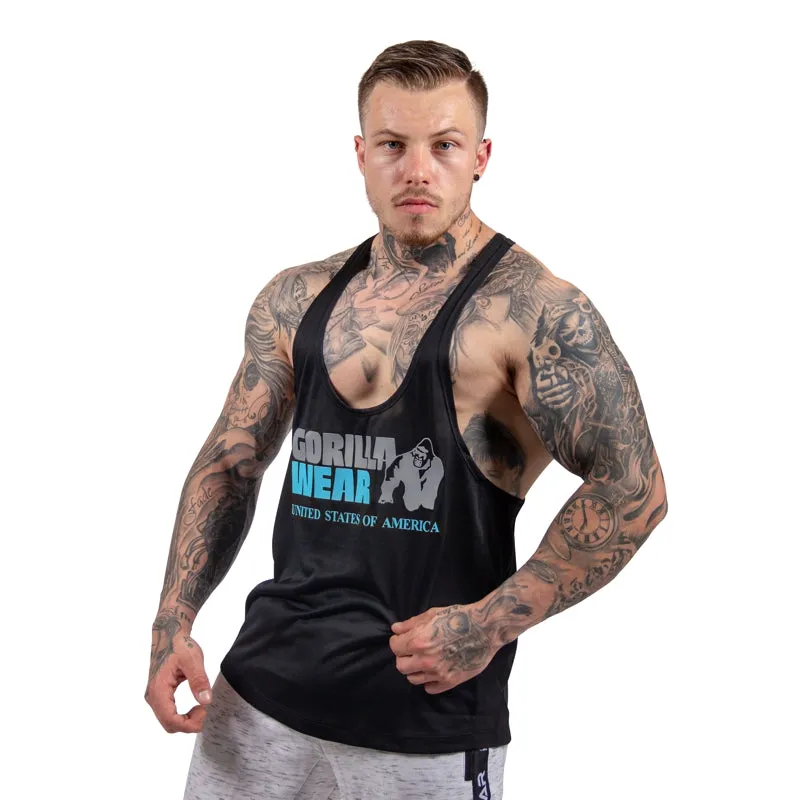 Nashville Tank Top -Black/Light Blue
