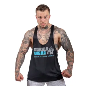 Nashville Tank Top -Black/Light Blue