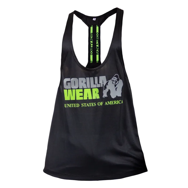 Nashville Tank Top -Black/NeonLime