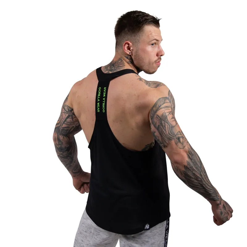 Nashville Tank Top -Black/NeonLime