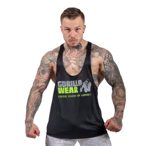 Nashville Tank Top -Black/NeonLime