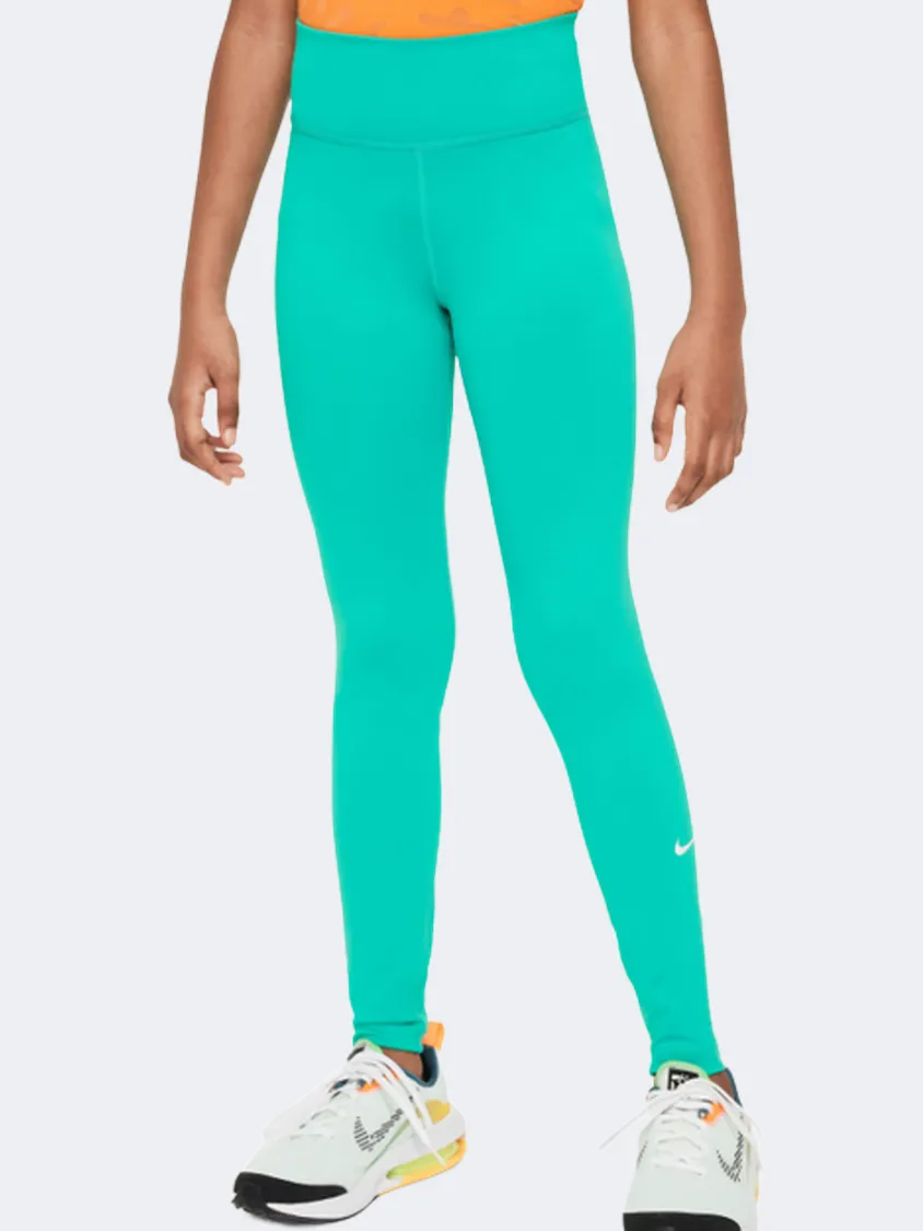 Nike  Girls Training Tight Clear Jade/White