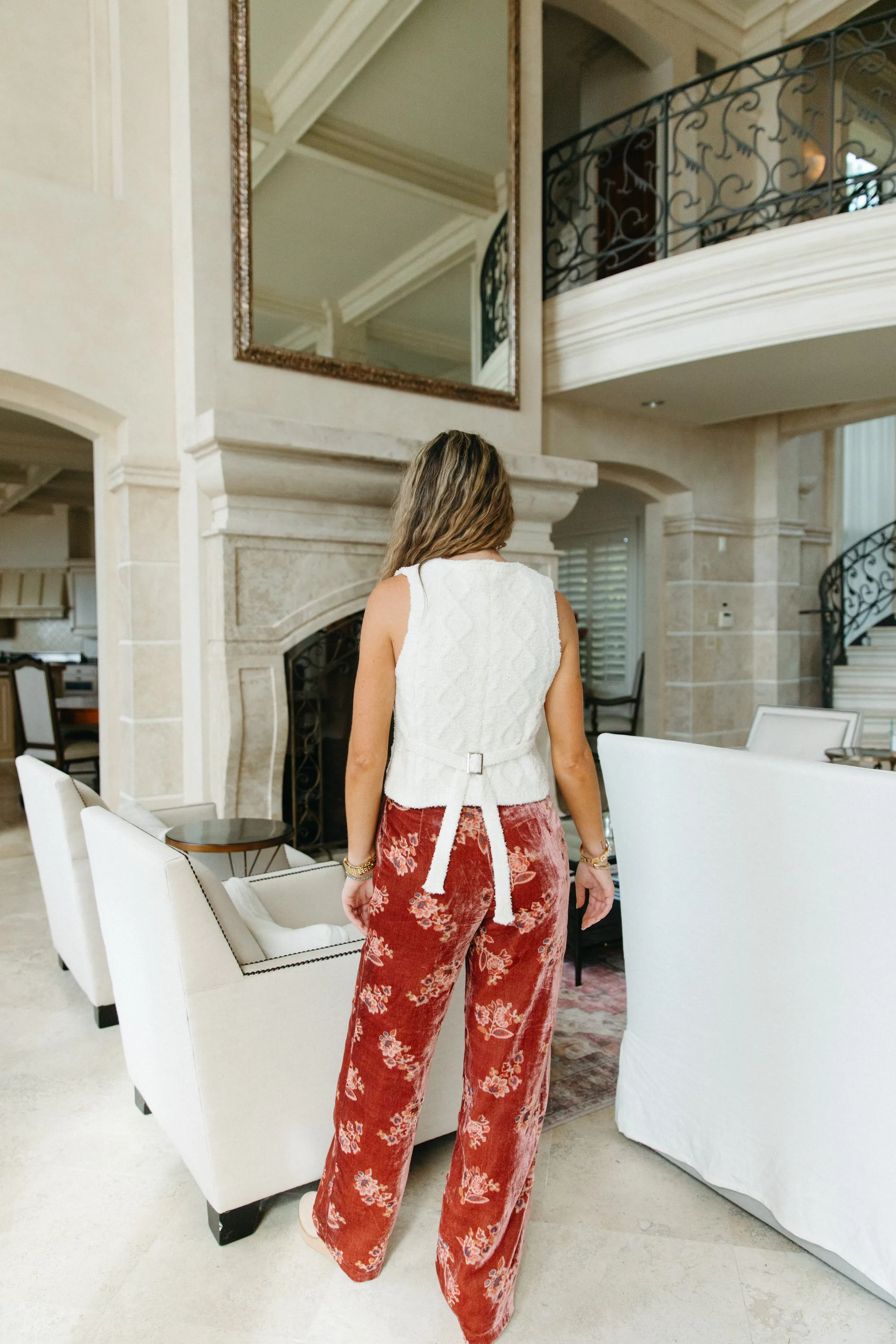 Norma Velvet Trousers - Multi