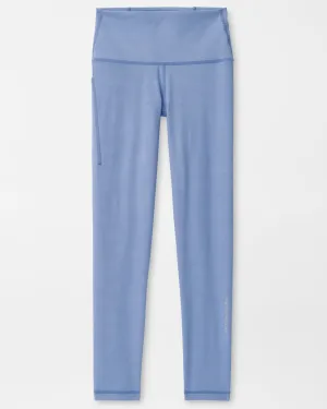 NOVA PERFORMANCE EMBOSSED 7/8 LEGGING - BLUE HERON