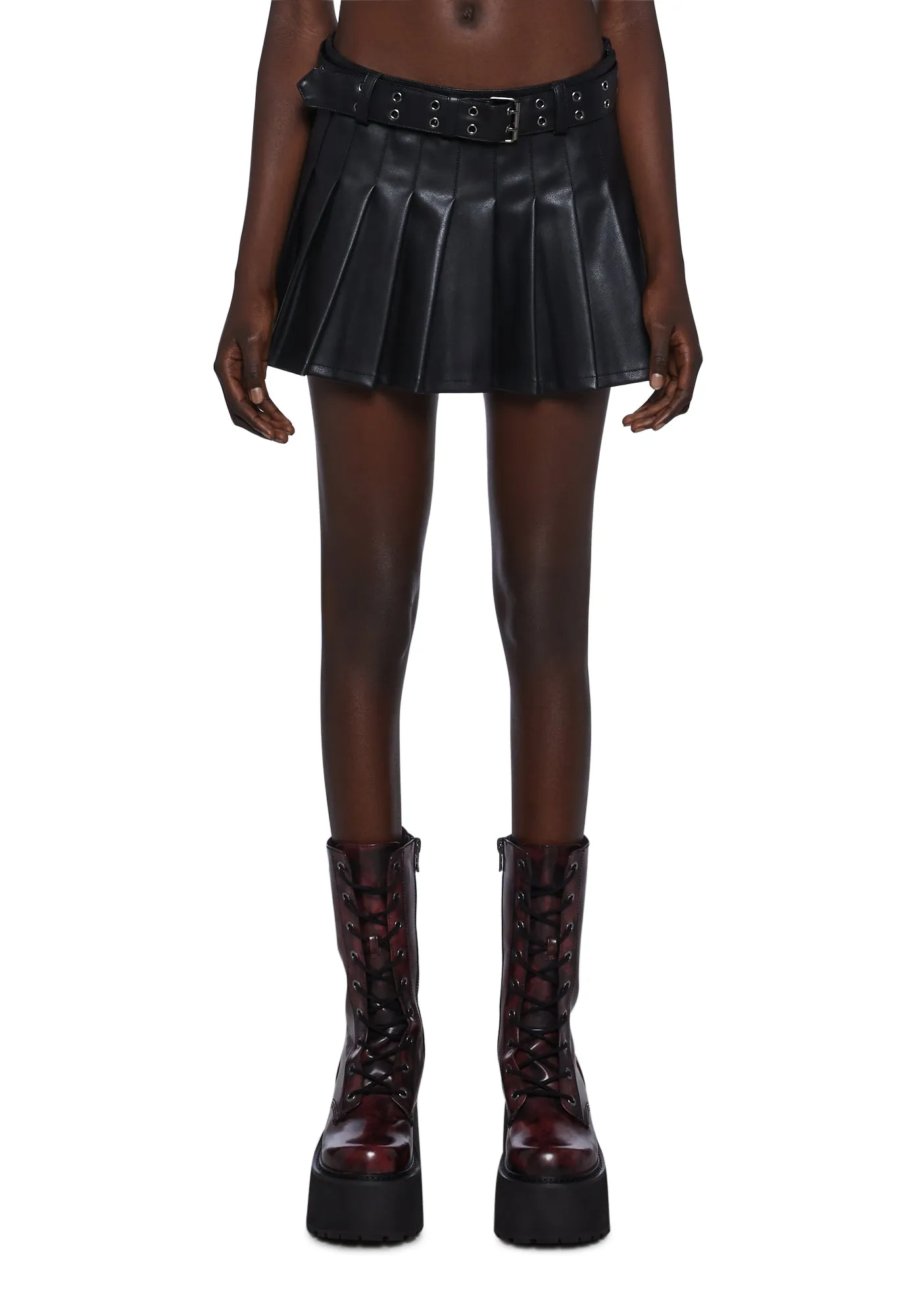 Number One Name Pleated Skirt