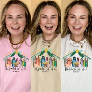 Online Exclusive | Matthew 1:21 Nativity Scene Graphic Sweatshirt in Multiple Color Options