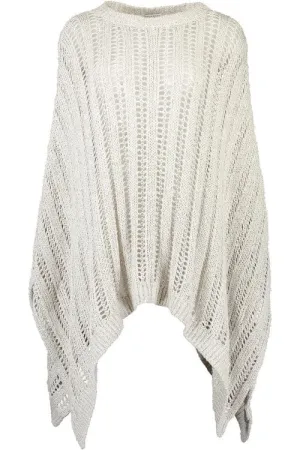 Open Knit Poncho
