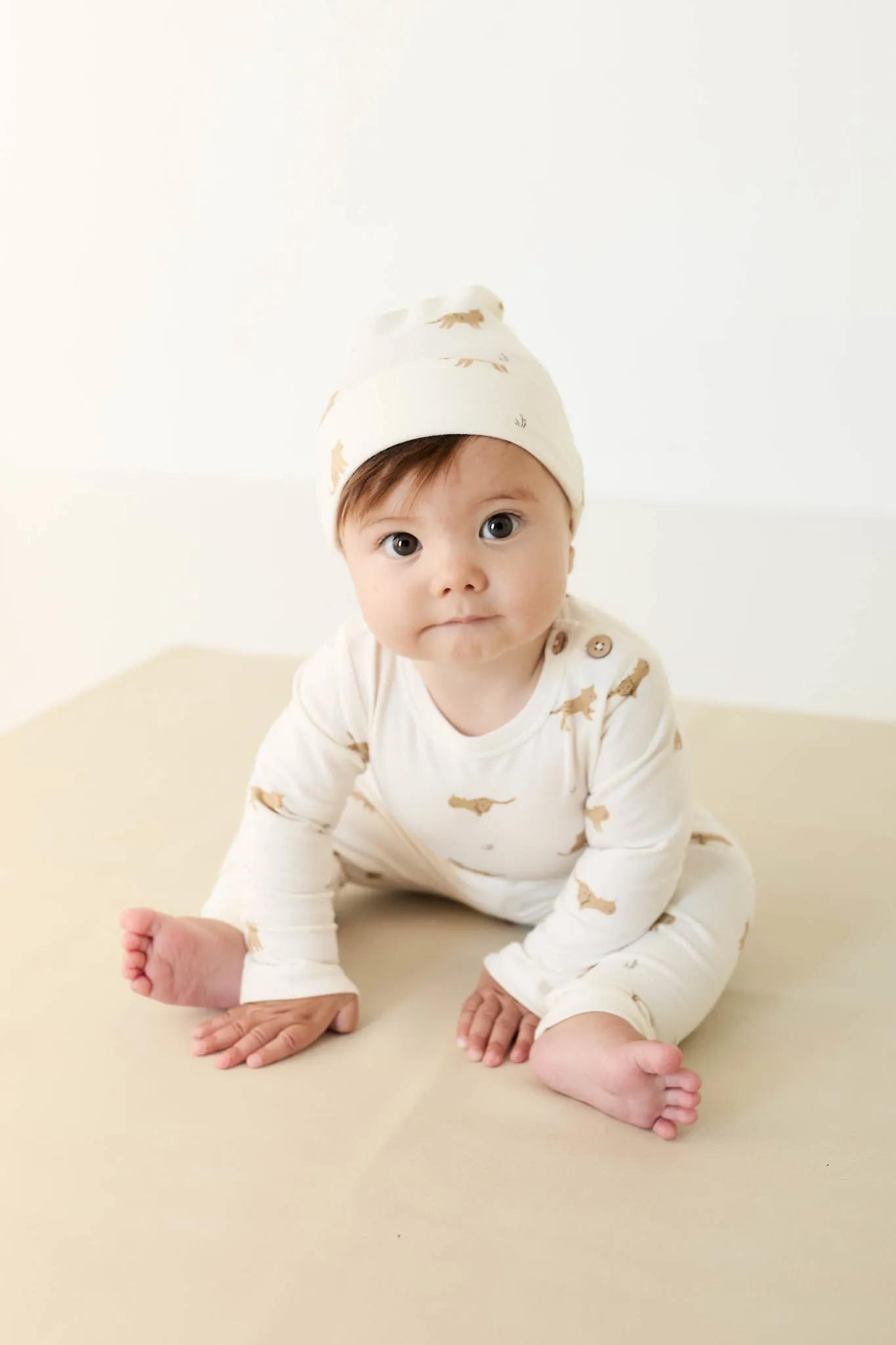 Organic Cotton Everyday Legging - Lenny Leopard Cloud