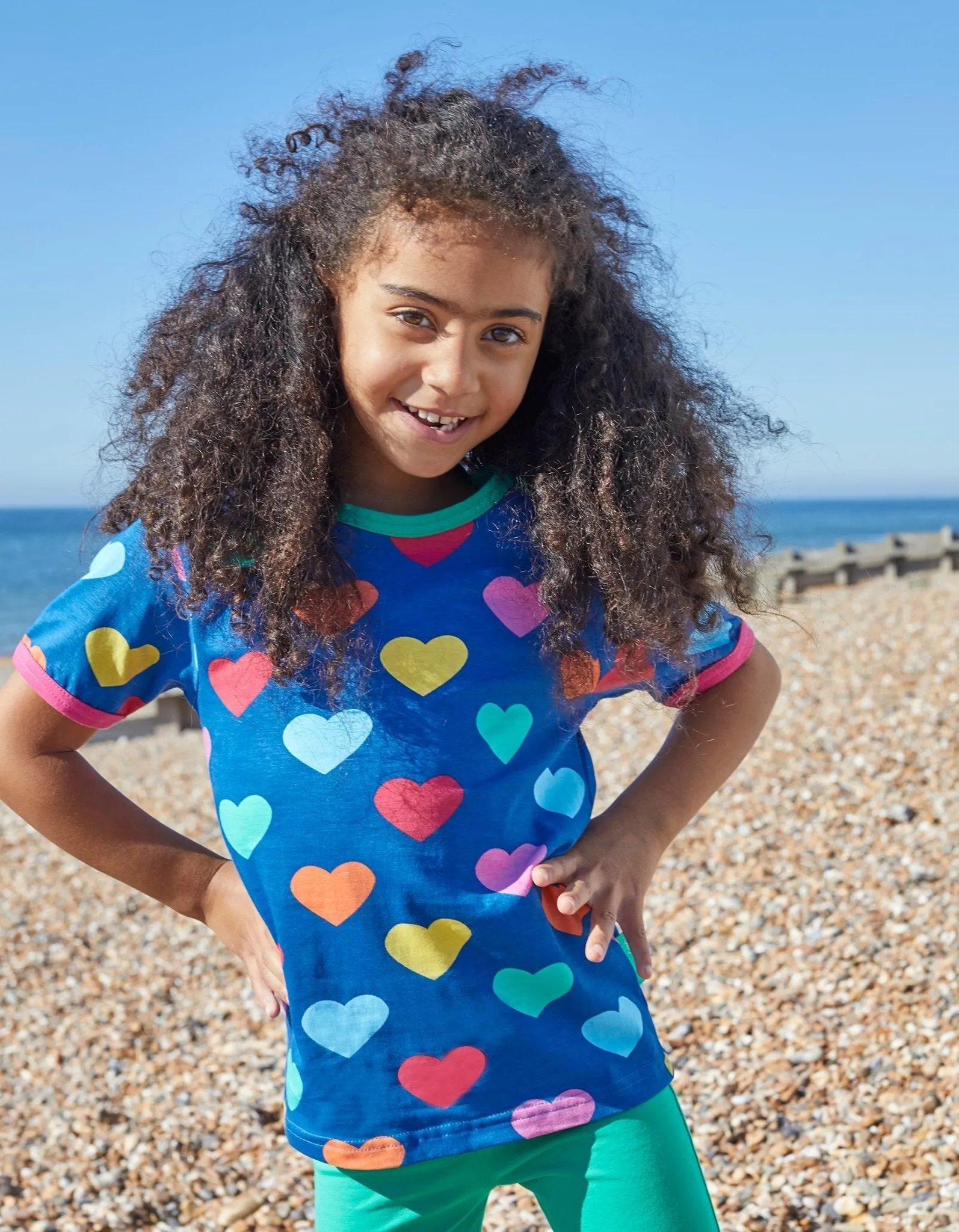 Organic Multi Heart Print T-Shirt
