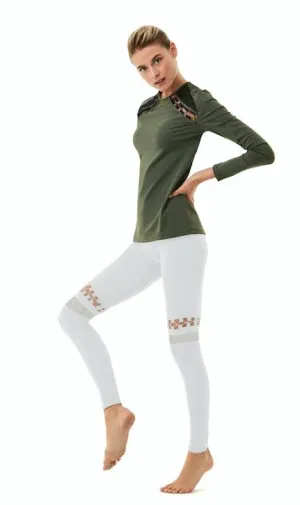 Orla White Leggings
