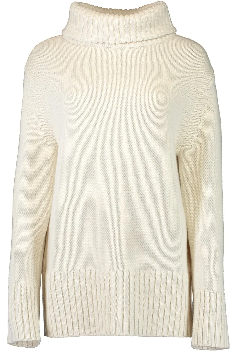 Oversized Turtleneck Pullover - Ivory