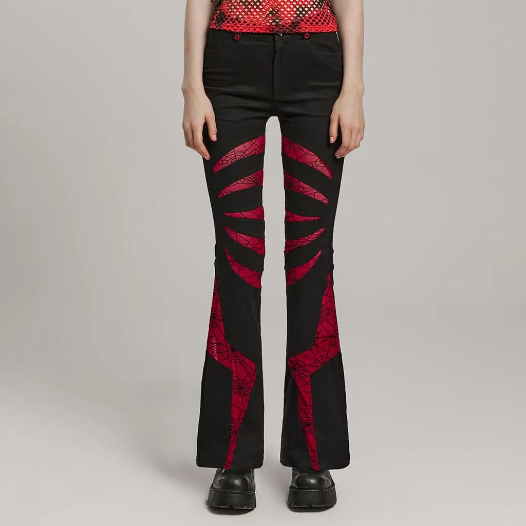 Pariah Flared Trousers (Red)