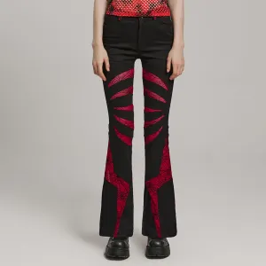 Pariah Flared Trousers (Red)