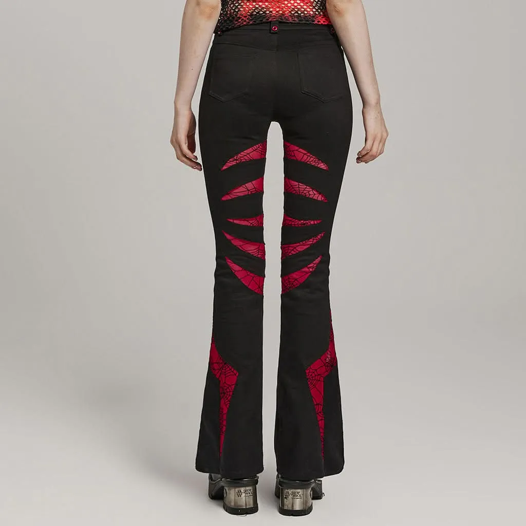 Pariah Flared Trousers (Red)