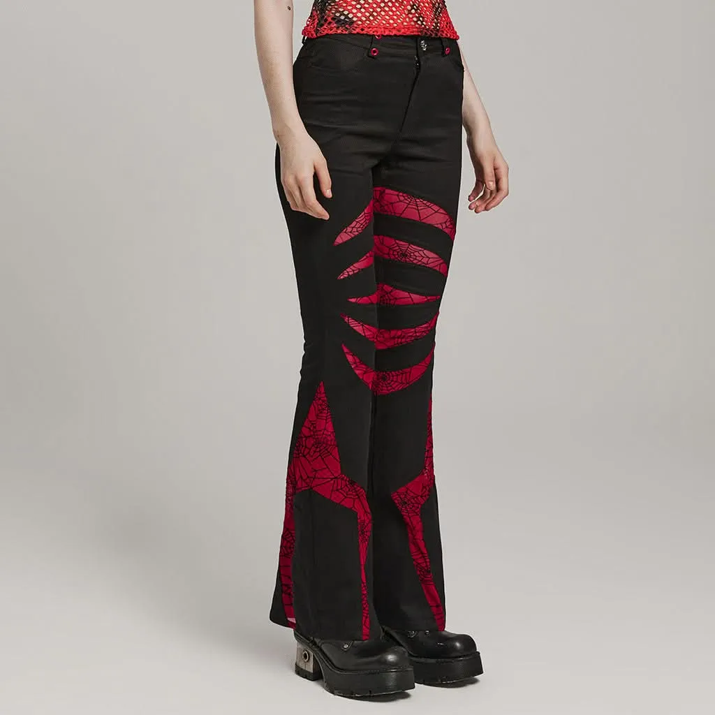 Pariah Flared Trousers (Red)