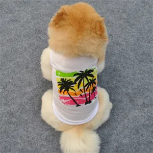 Peaceful Summer Colorful Island View Small Dog Tank Top
