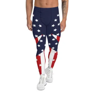 Performance-Driven Patriotic Leggings for Active Men