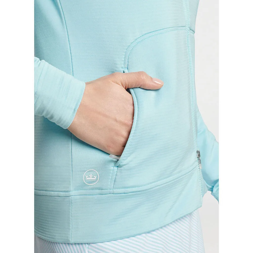 Peter Millar Women's Beaumont Full-Zip Hoodie Sweatshirt - Blue Spruce*