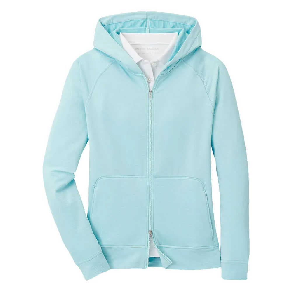 Peter Millar Women's Beaumont Full-Zip Hoodie Sweatshirt - Blue Spruce*