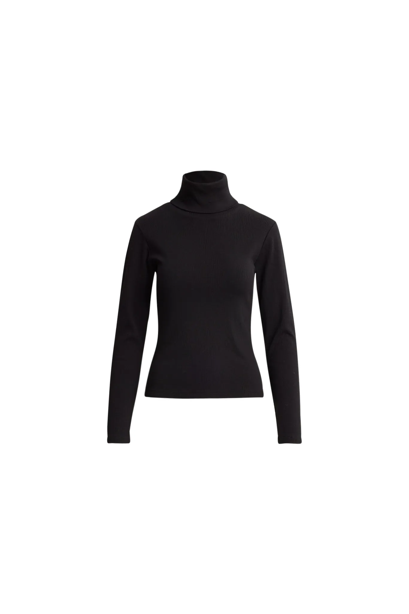 Petra Rib Turtleneck - Black