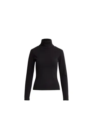 Petra Rib Turtleneck - Black