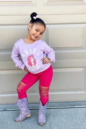 Pink Shredded Leggings