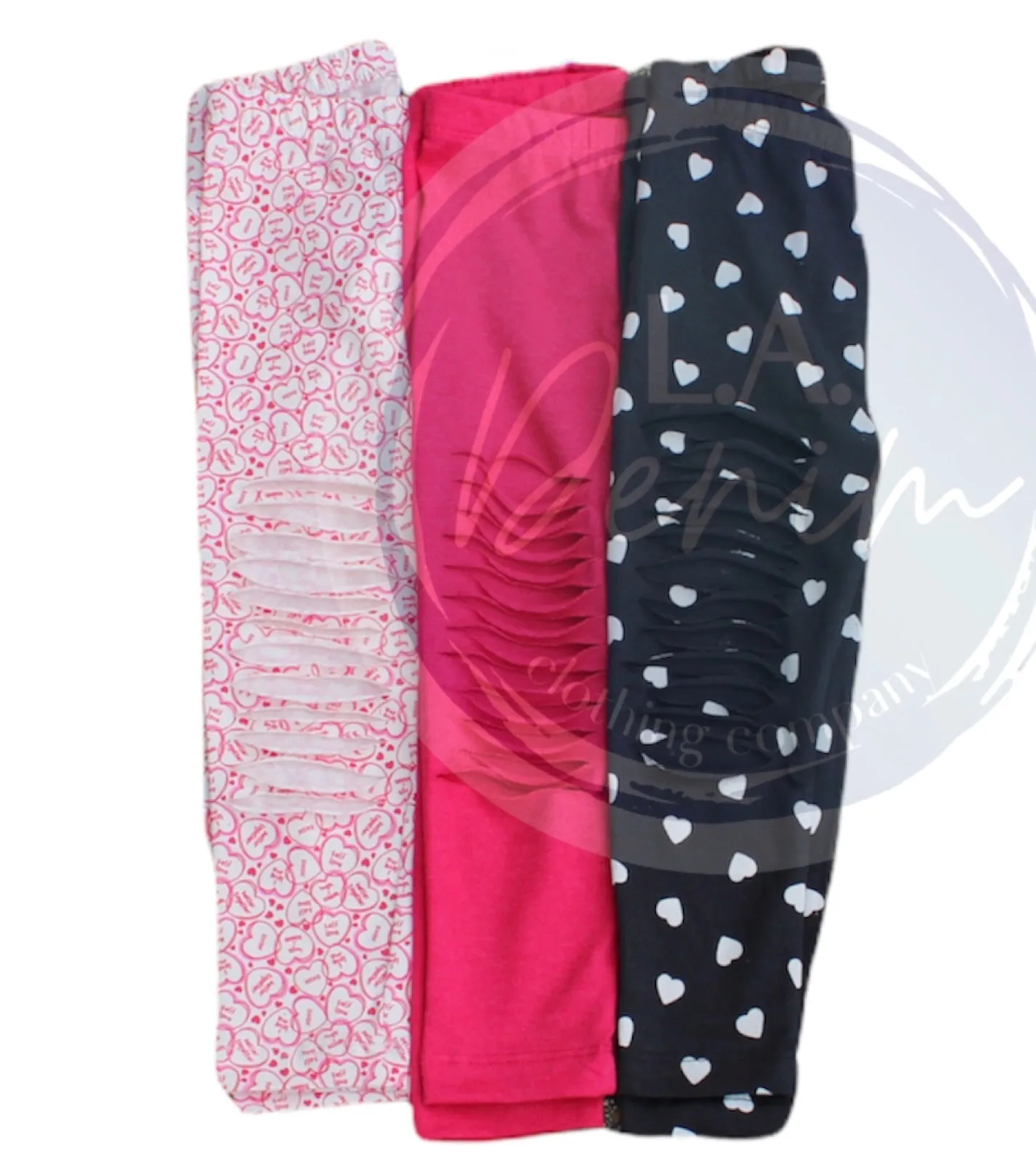Pink Shredded Leggings