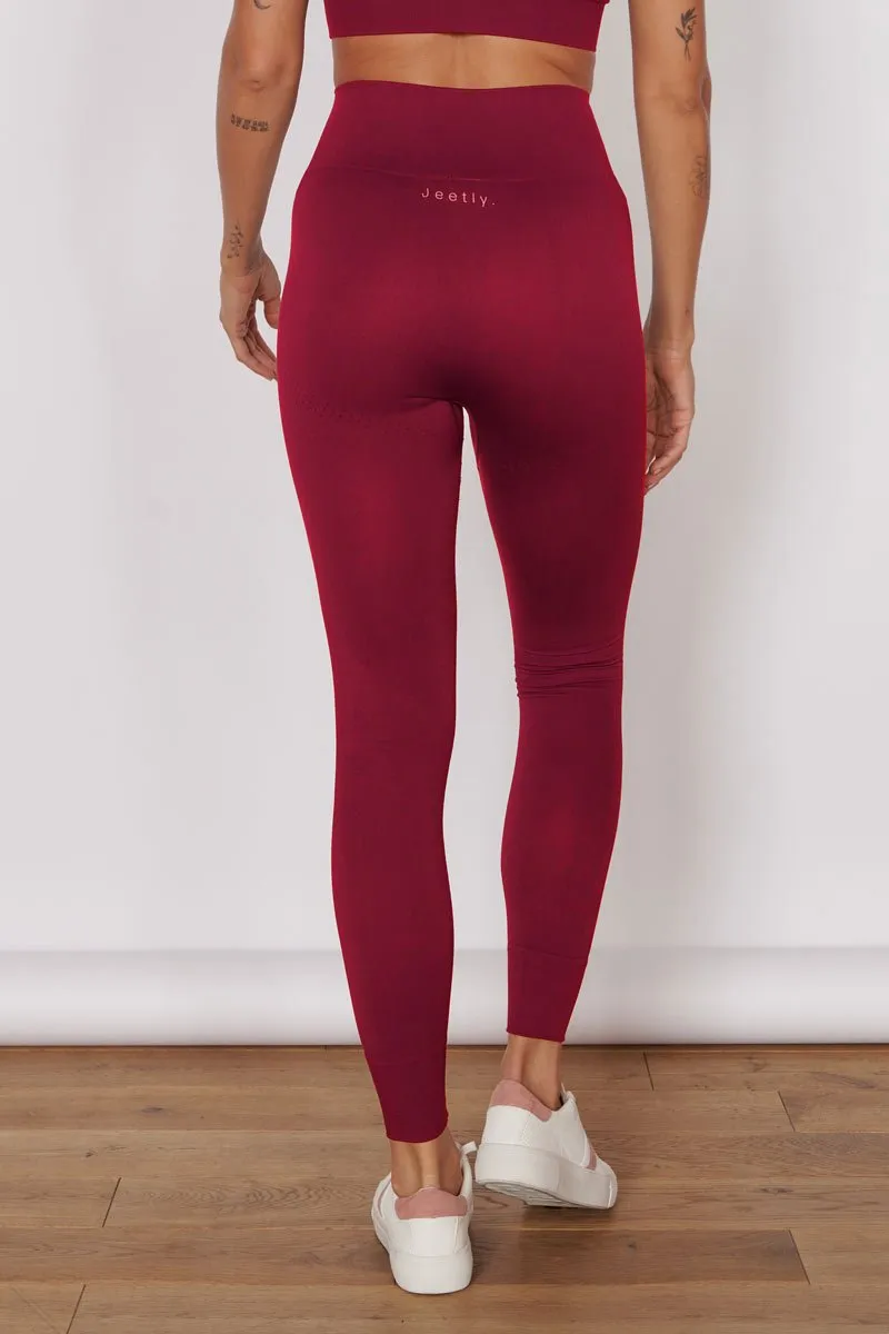 Piper Lightweight, Seam-Free Sports Leggings, Magenta, Women's