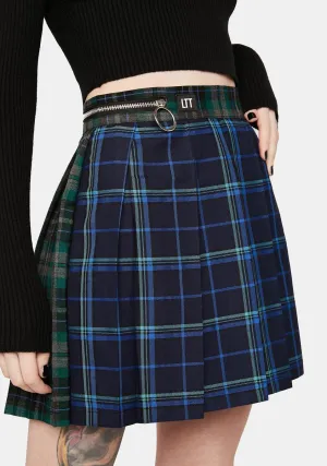 Plaid Gwen Pleated Skirt