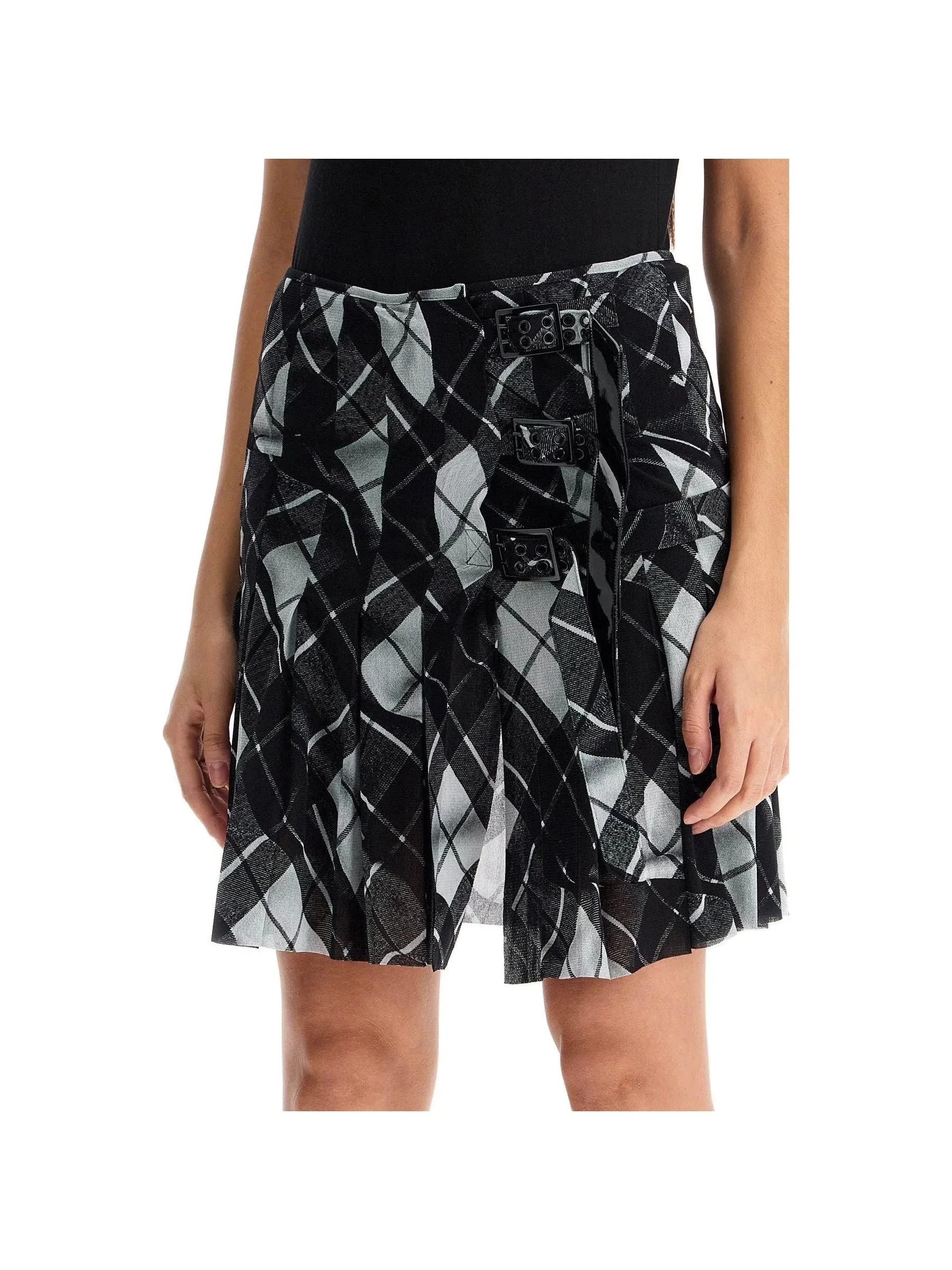 Pleated Tartan Skirt
