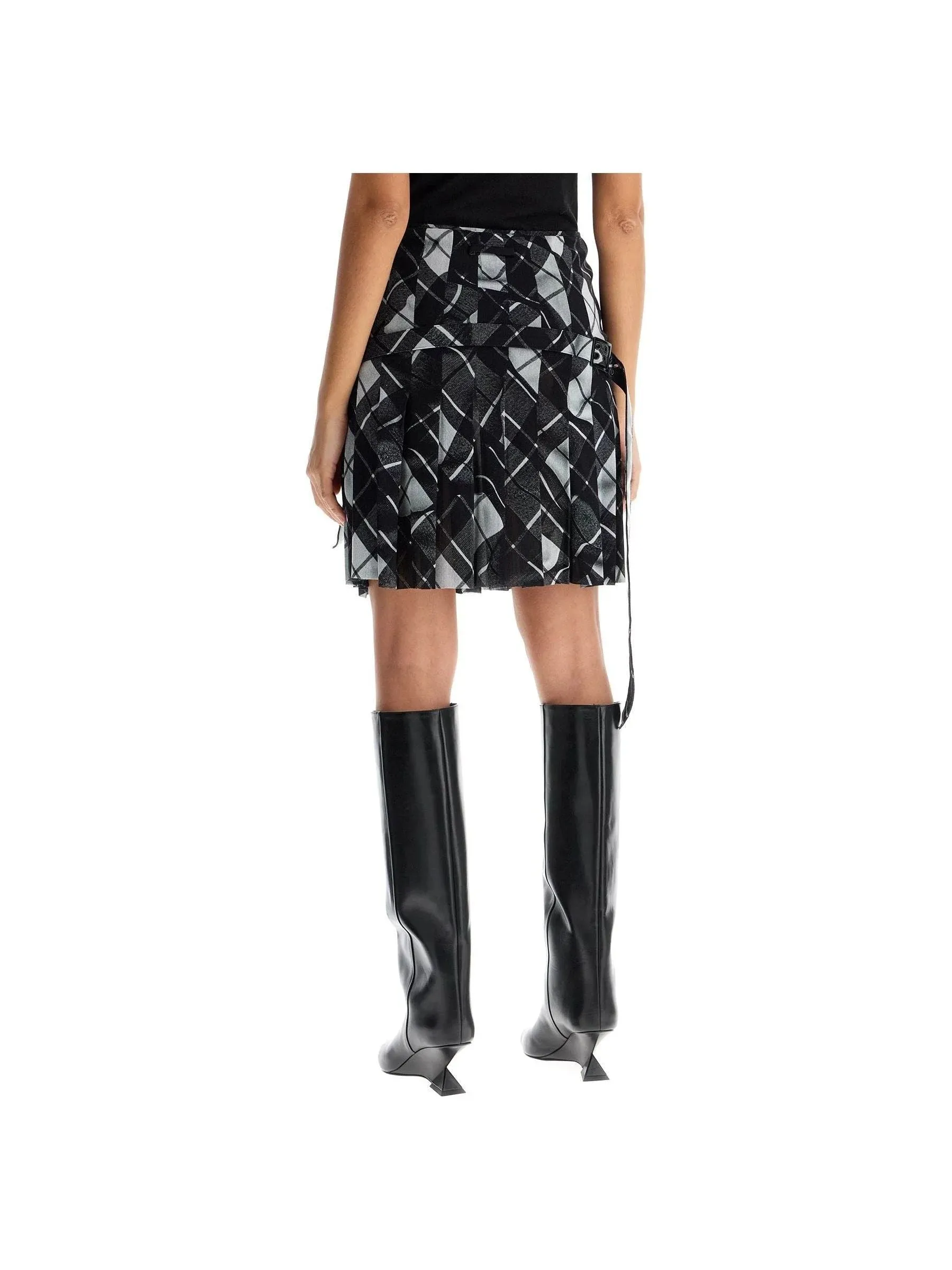 Pleated Tartan Skirt