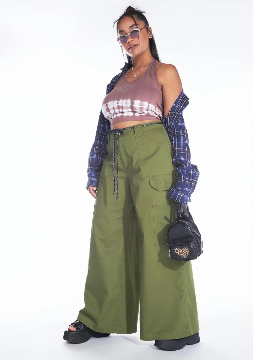 Plus Don't You Forget Twill Cargo Pants