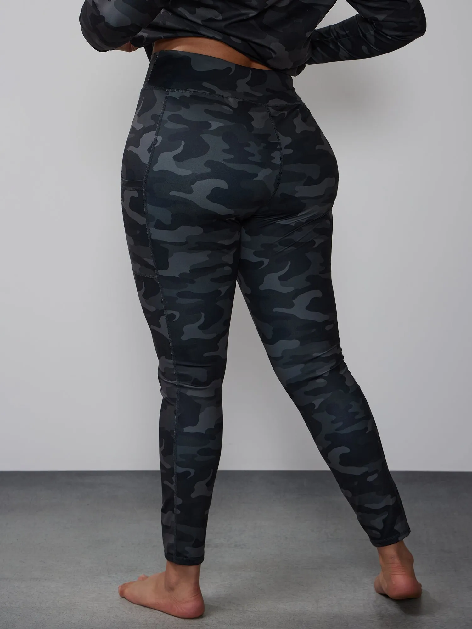 Plus High Rise Camo Yoga Legging