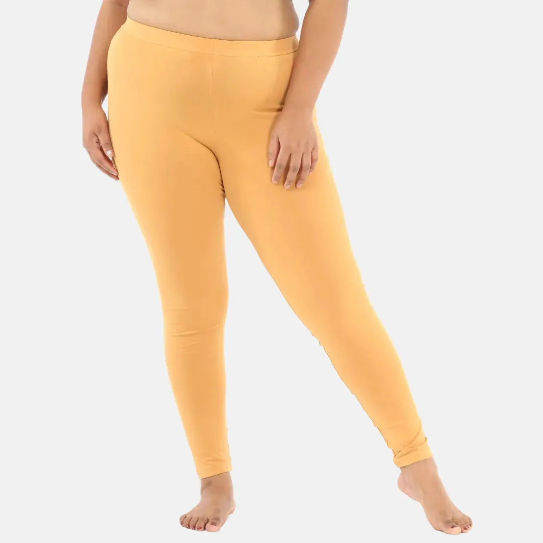 Plus Size Leggings For Women | High-Waist | Ankle-Length | Soft Cotton Blend | Tear-Resistant Gusset