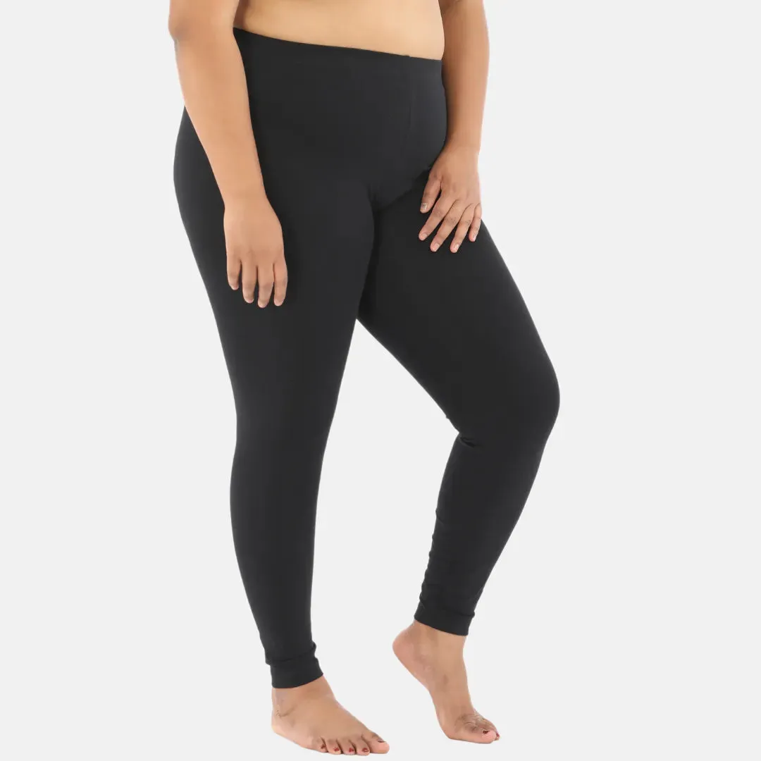 Plus Size Leggings For Women | High-Waist | Ankle-Length | Soft Cotton Blend | Tear-Resistant Gusset