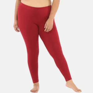 Plus Size Leggings For Women | High-Waist | Ankle-Length | Soft Cotton Blend | Tear-Resistant Gusset