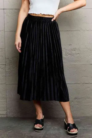 PRE-ORDER: Pleated Flowy Midi Skirt