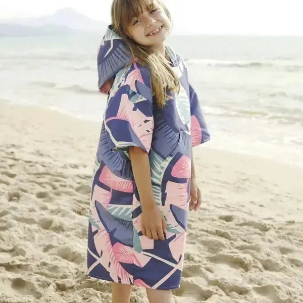 Quick Dry Surf Poncho - Kids - Palm Beach