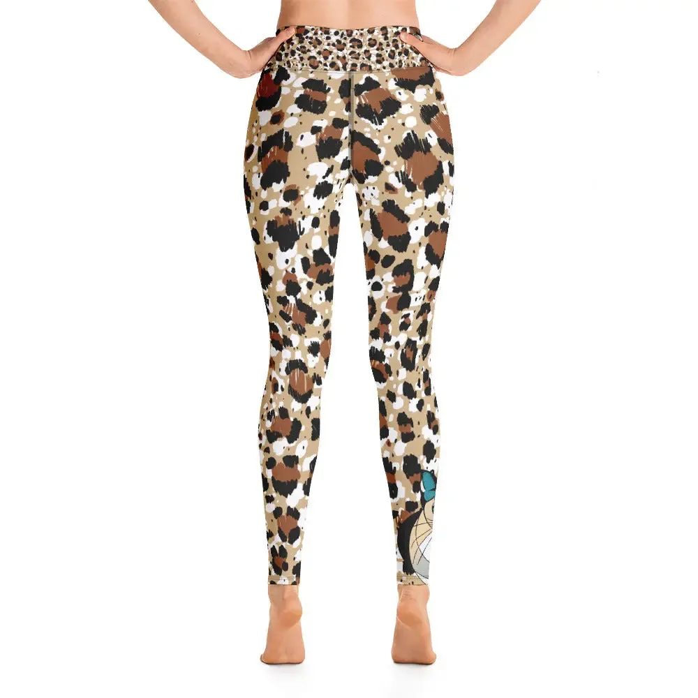 "Cat Lovers" Collection - Animal Print Yoga Leggings