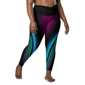 "Cosmic Blast" Collection - Crossover Leggings With Pockets