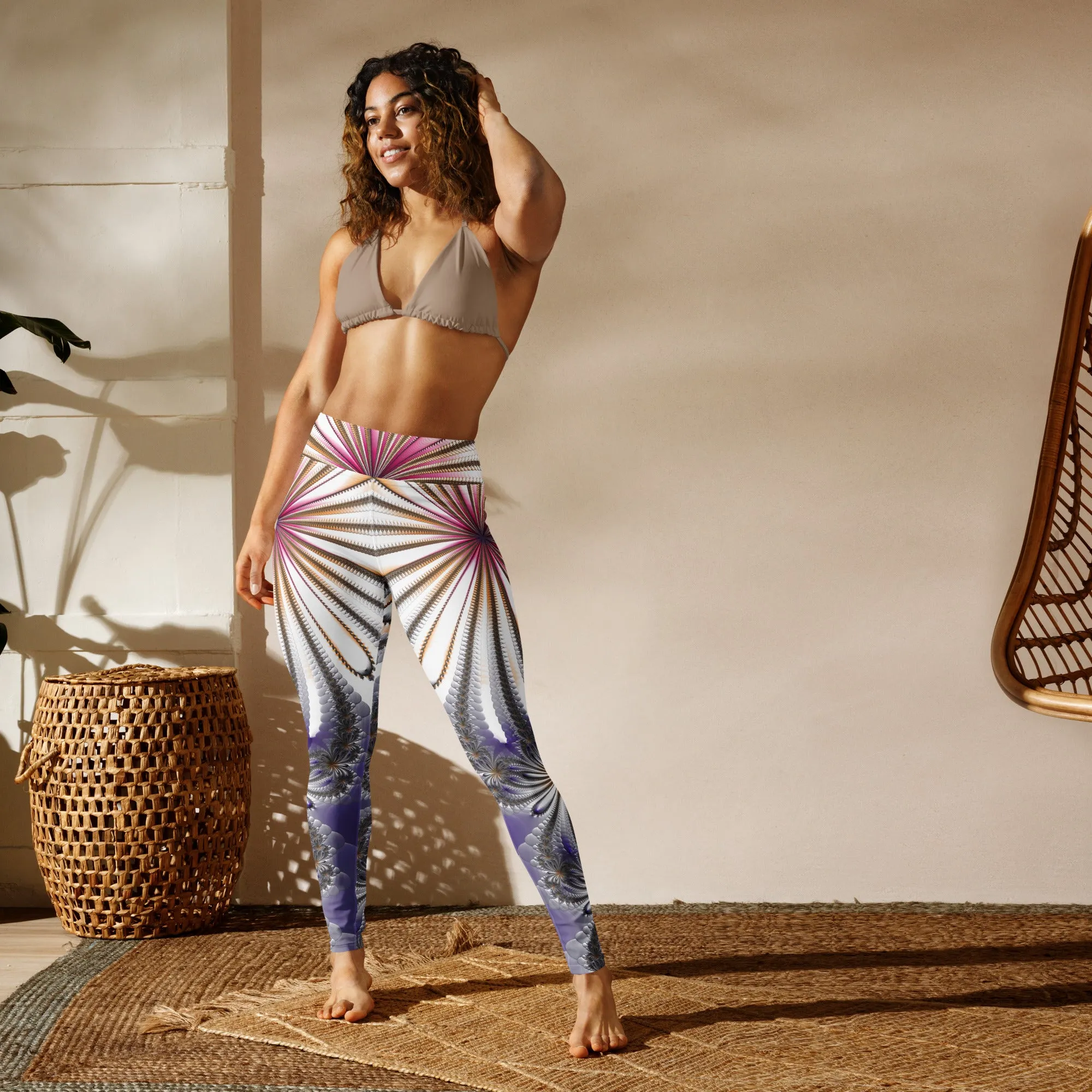 "Morning Bloom" Collection - Designer Yoga Leggings