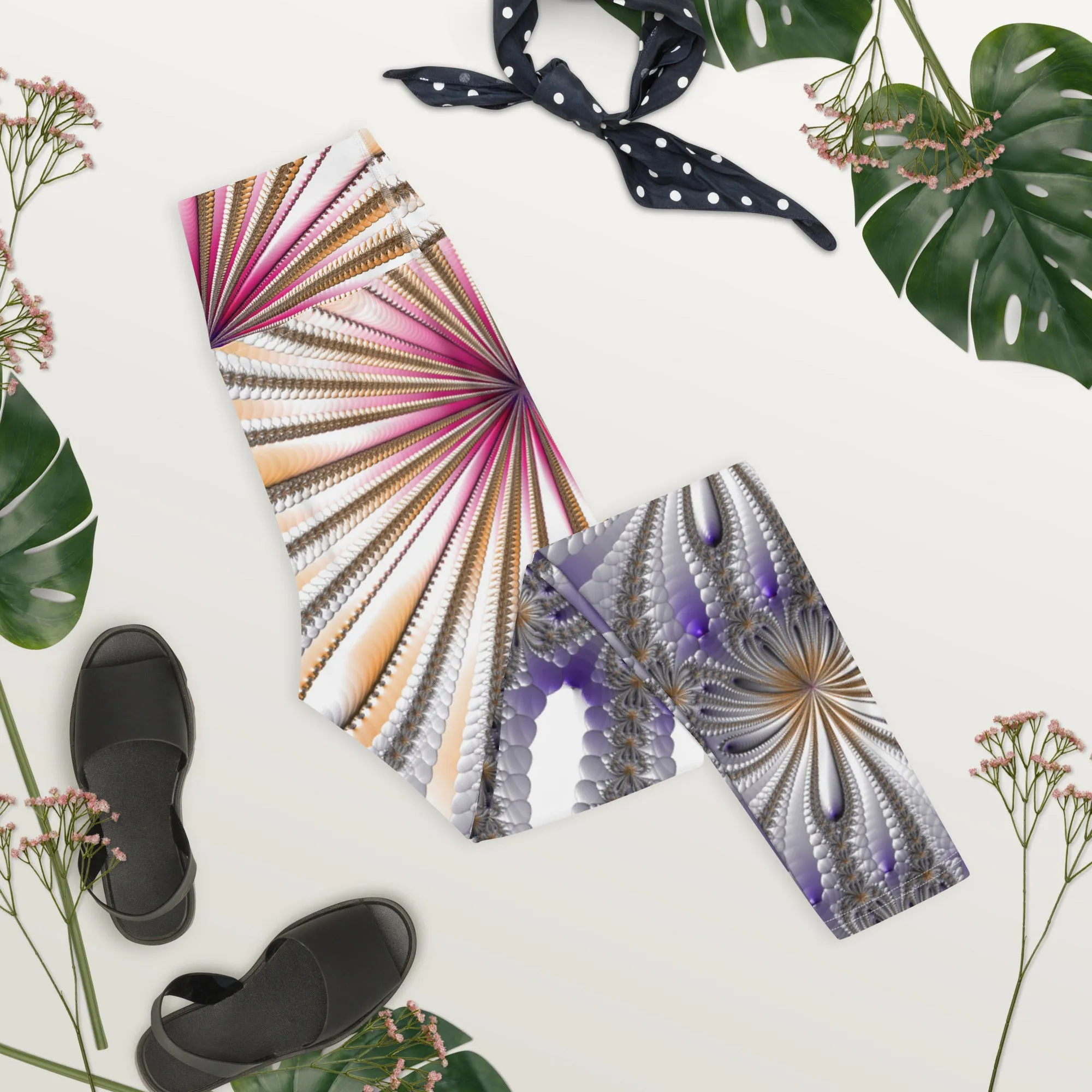 "Morning Bloom" Collection - Designer Yoga Leggings
